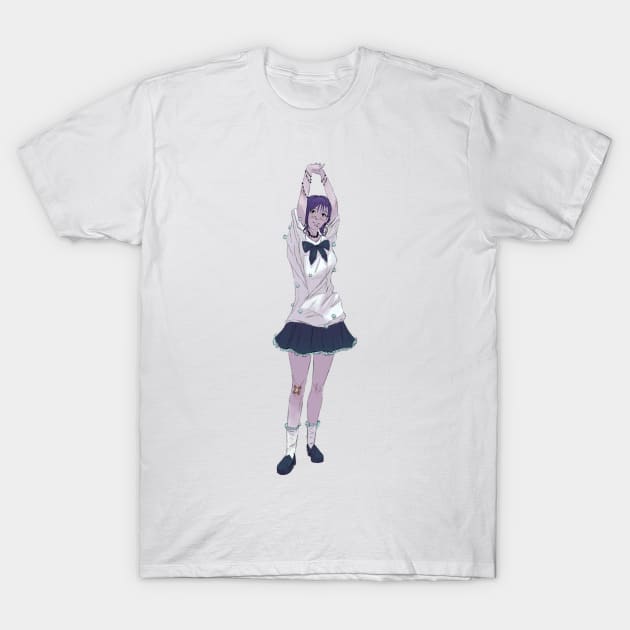 Anime schoolgirl T-Shirt by Oranges